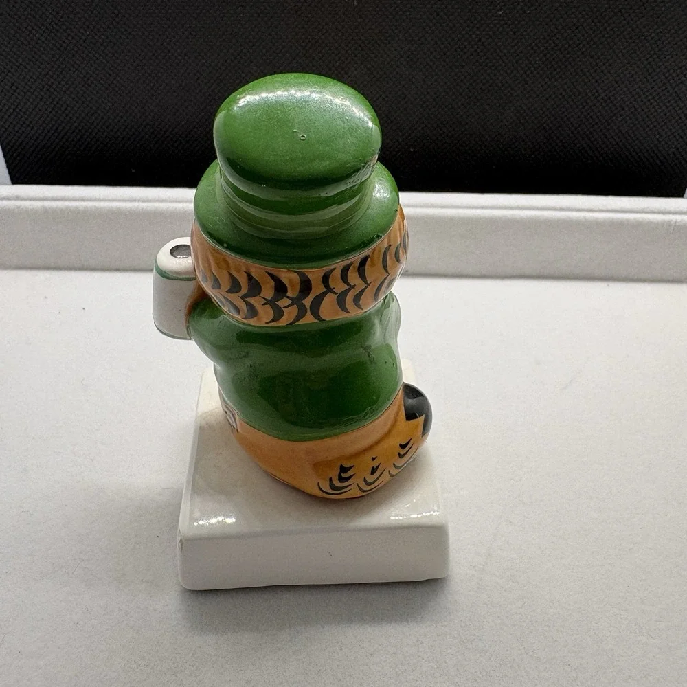 Rare Vintage Enesco Ceramic Garfield Irish / St. Patrick's Day Figure‎